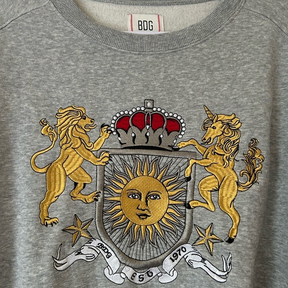 UO Hardy Crest Pullover Sweatshirt Size S-P - Picture 4 of 8
